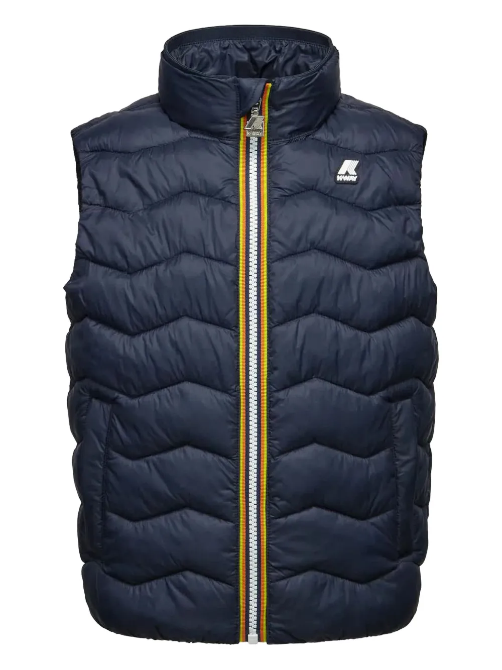 K Way Kids logo gilet - ブルー K Way Kids logo gilet - ブルー