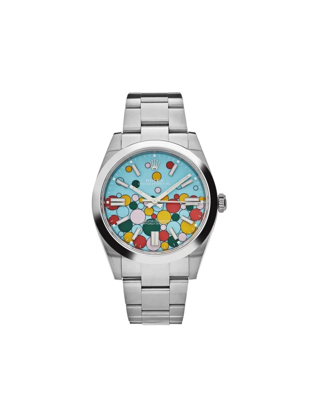 Rolex 2024 pre-owned Oyster Perpetual Celebration Motif 36mm | Blue | Image 1