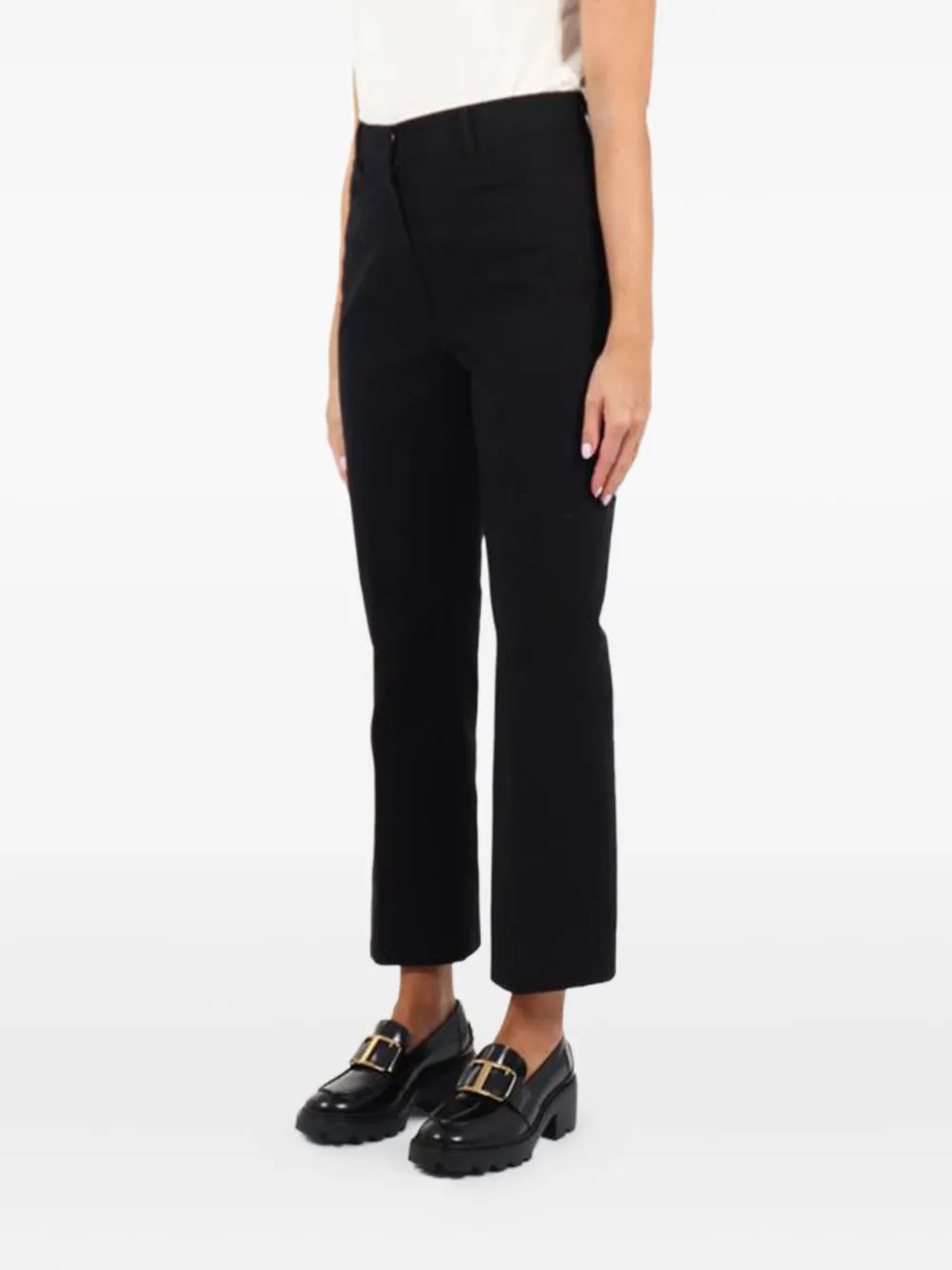 Max Mara Cropped broek Zwart