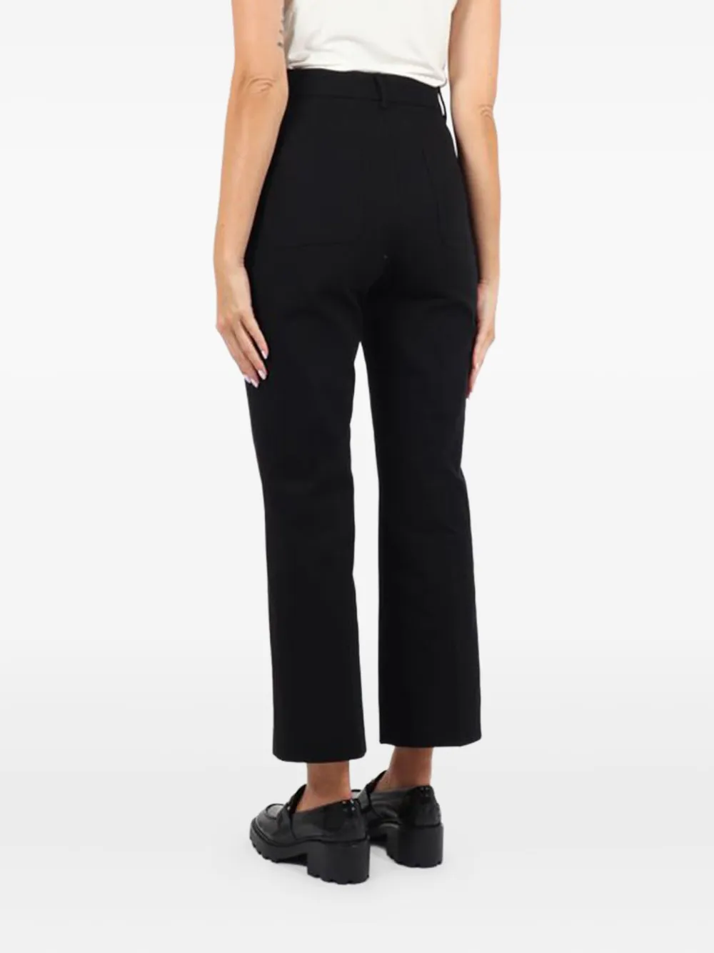 Max Mara Cropped broek Zwart