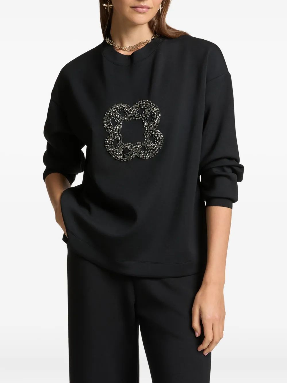 ELENA MIRO` monogram sweatshirt | Sweaters | Image 2