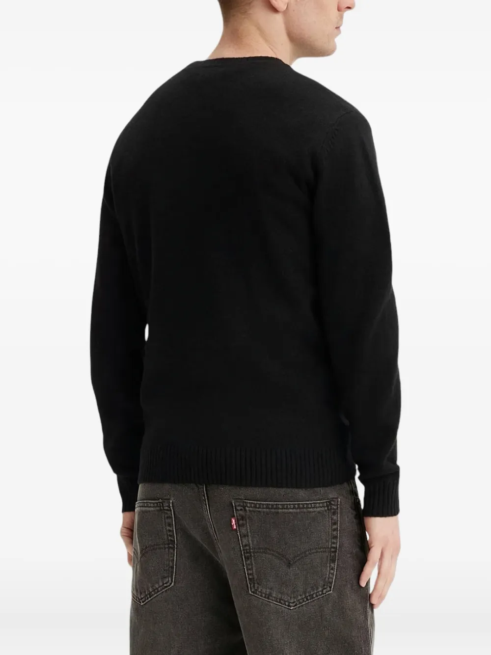 Levi's Sweater met logopatch Zwart