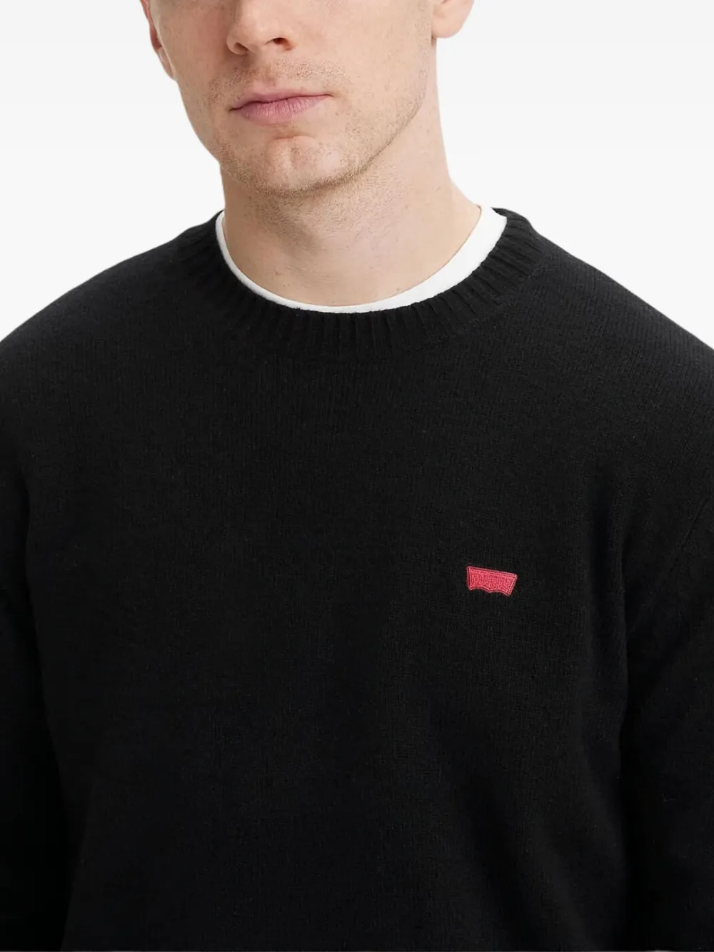 Levi's Sweater met logopatch Zwart