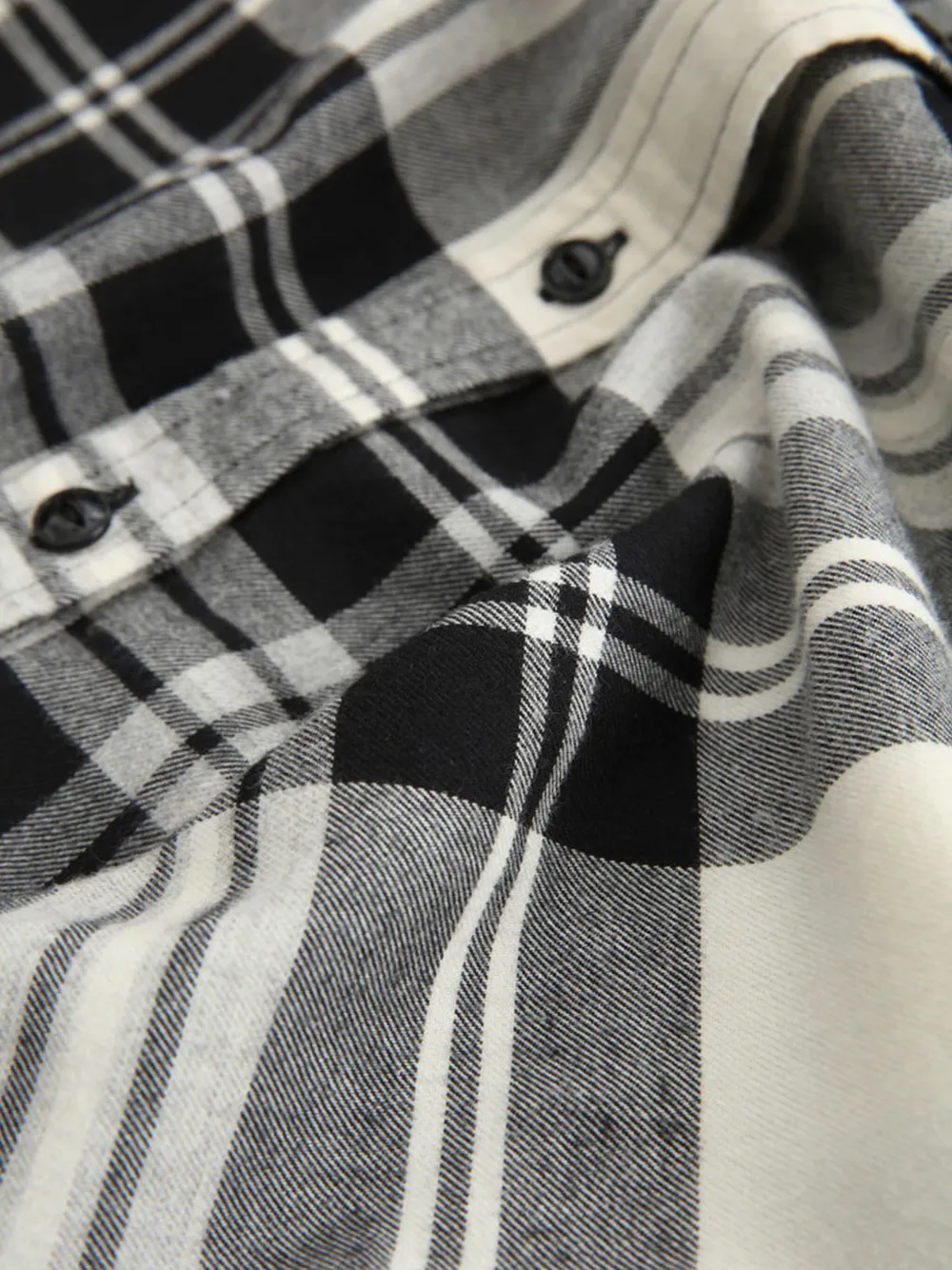 Woolrich checked shirt - Zwart