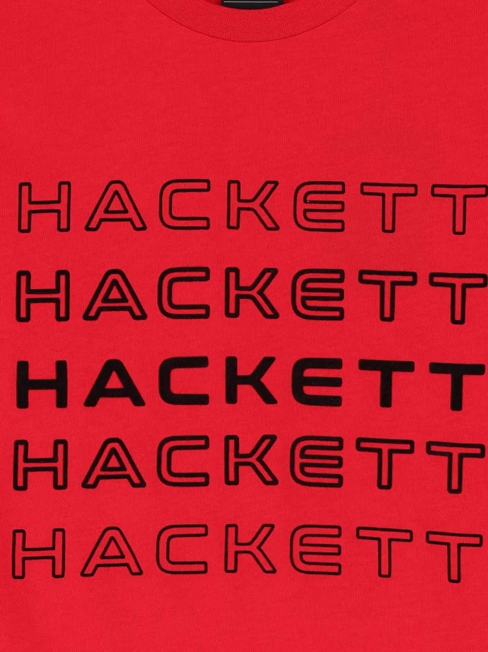 Hackett Kids T-shirt met logoprint Rood