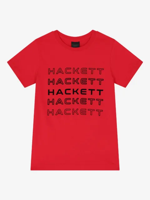 Hackett Kids 로고 프린트 티셔츠