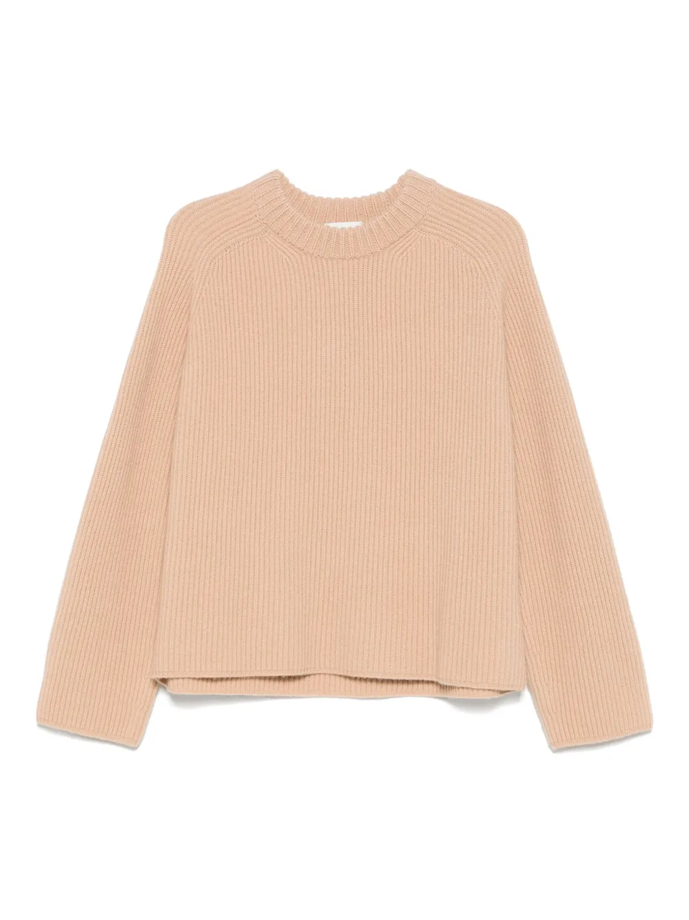 Forte Geribbelde trui Beige