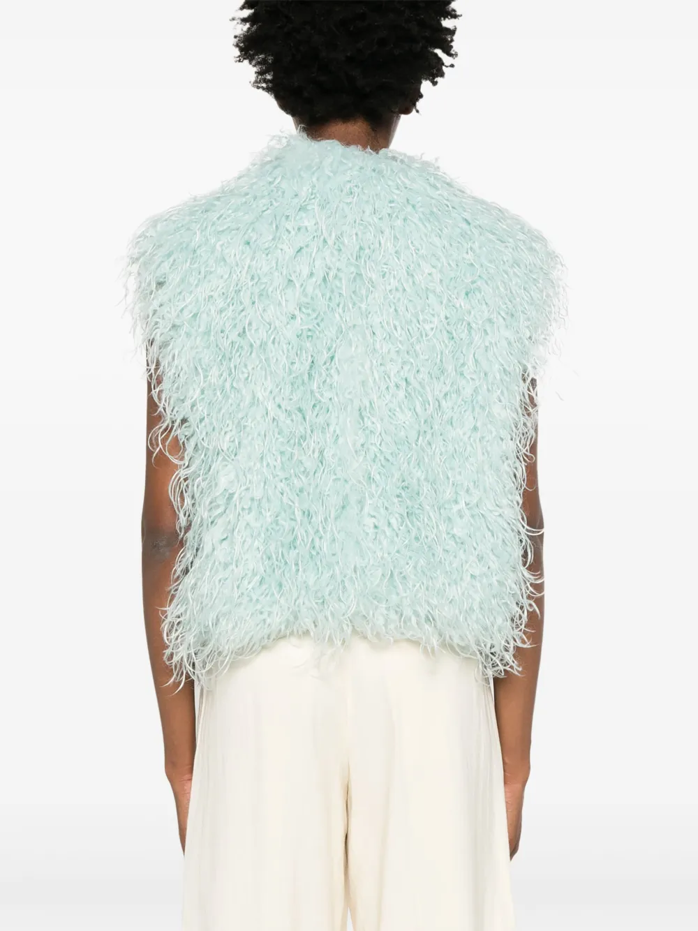 Forte Mouwloos jack Blauw