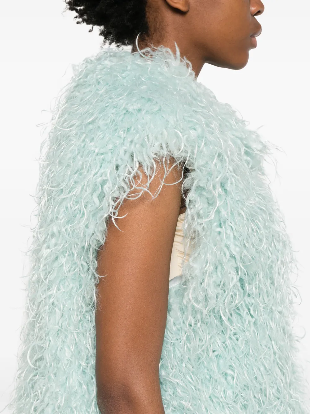 Forte Mouwloos jack Blauw