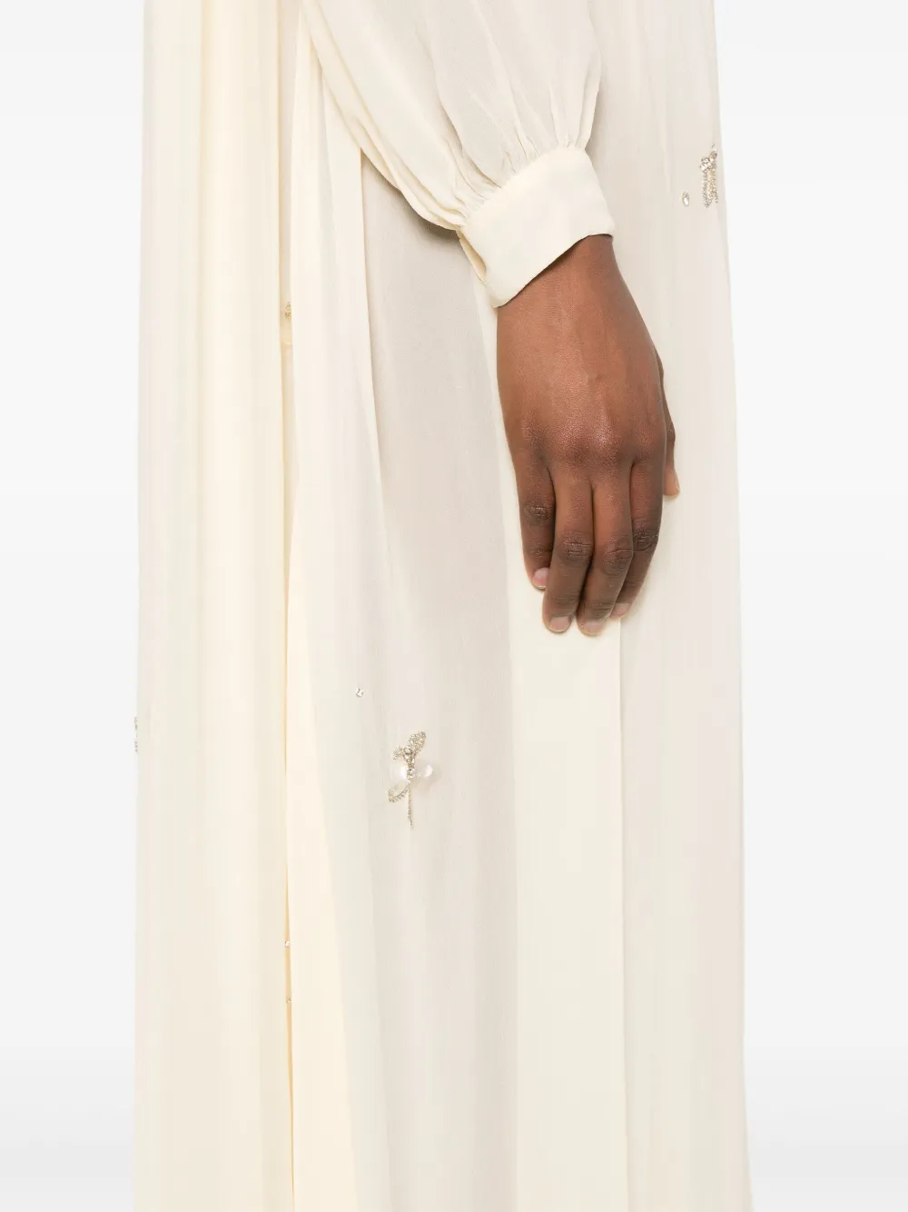 Forte Jurk verfraaid met kristallen Beige
