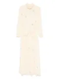 Forte Forte crystal-embellished dress - Neutrals