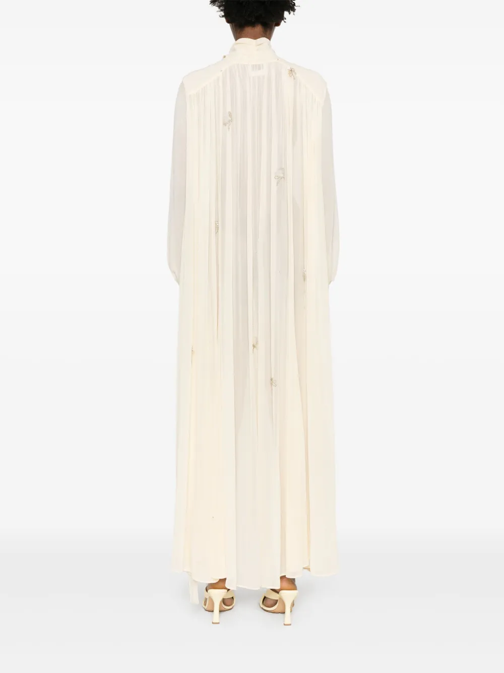 Forte Jurk verfraaid met kristallen Beige