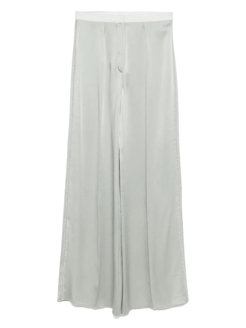Forte Broek met satijnen afwerking Grijs