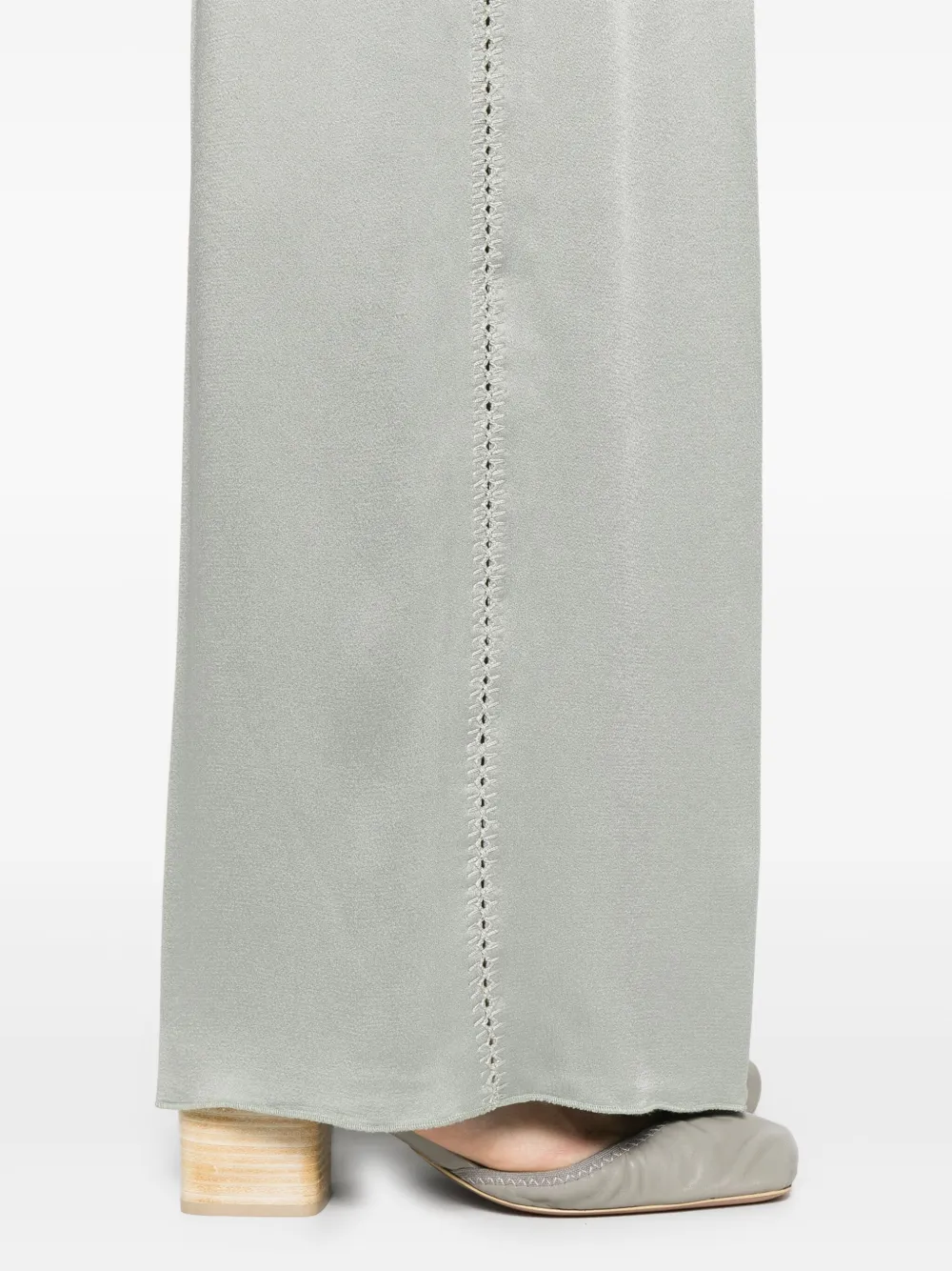 Forte Broek met satijnen afwerking Grijs
