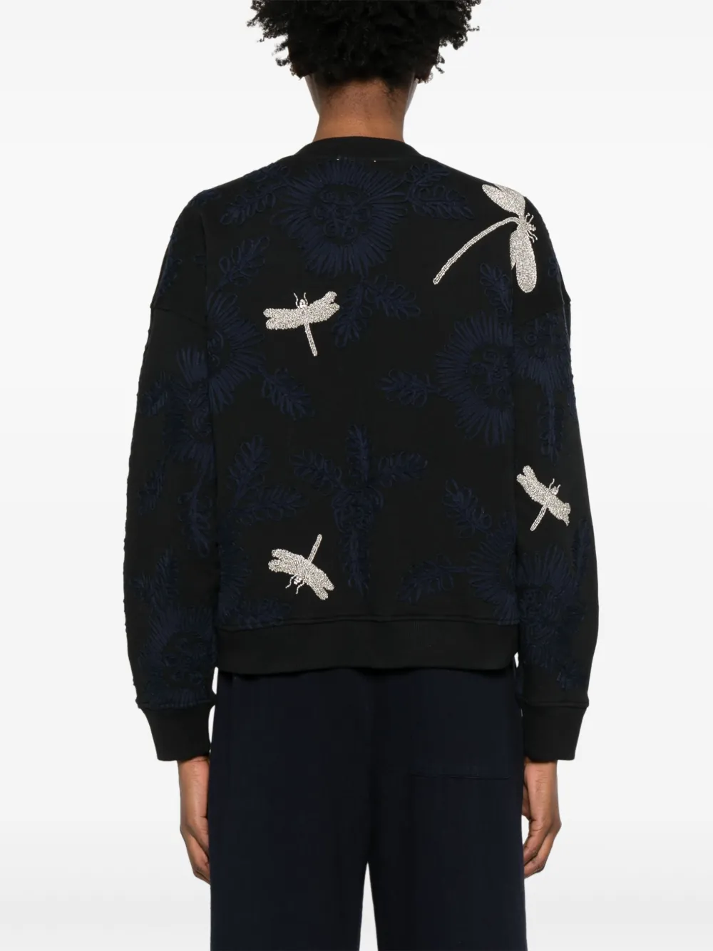 Forte Sweater van katoen Zwart