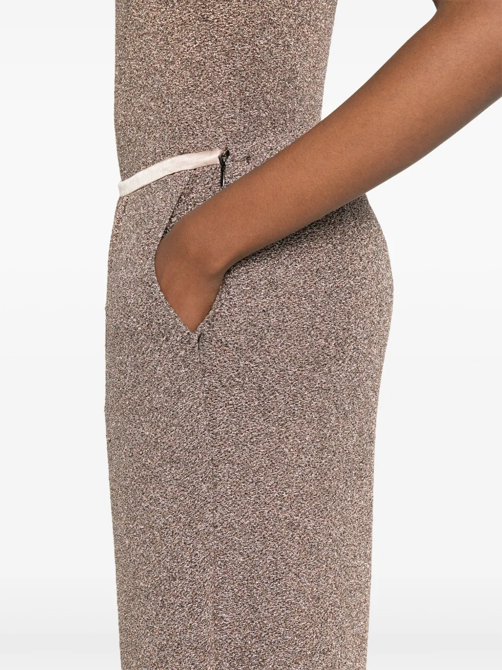 Forte Broek met metallic-effect Zilver