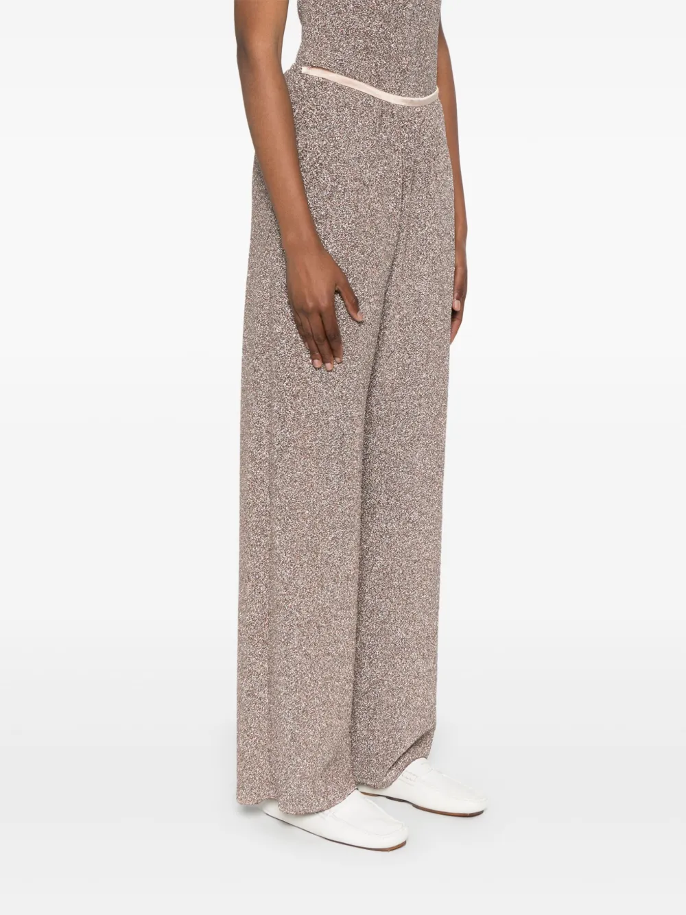 Forte Broek met metallic-effect Zilver
