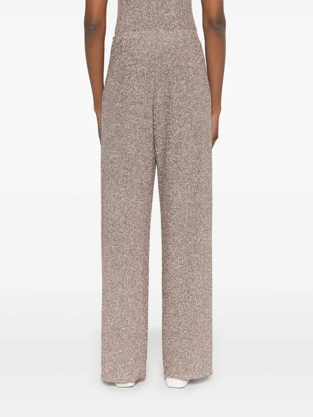 Forte Broek met metallic-effect Zilver
