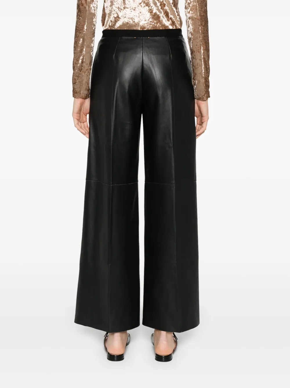 Forte Leren broek Zwart