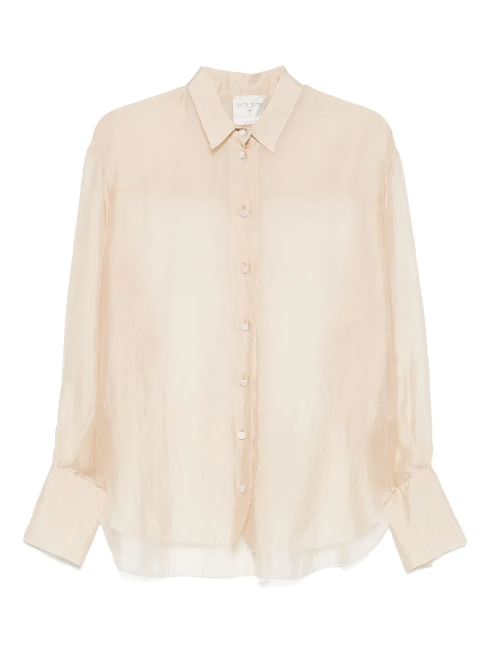 Forte Doorzichtig blouse Beige