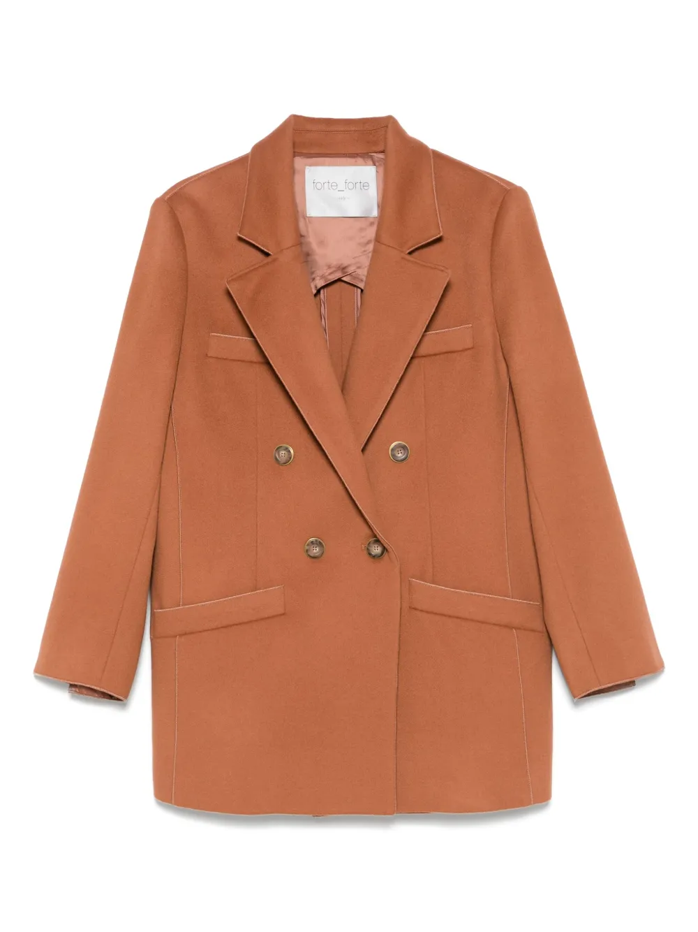 Forte Blazer met dubbele rij knopen Oranje