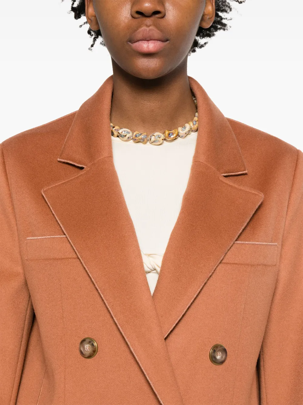 Forte Blazer met dubbele rij knopen Oranje