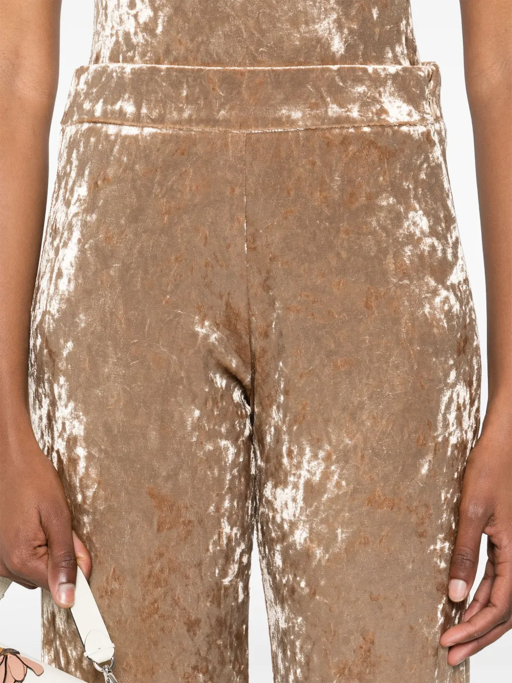 Forte Fluwelen broek Beige