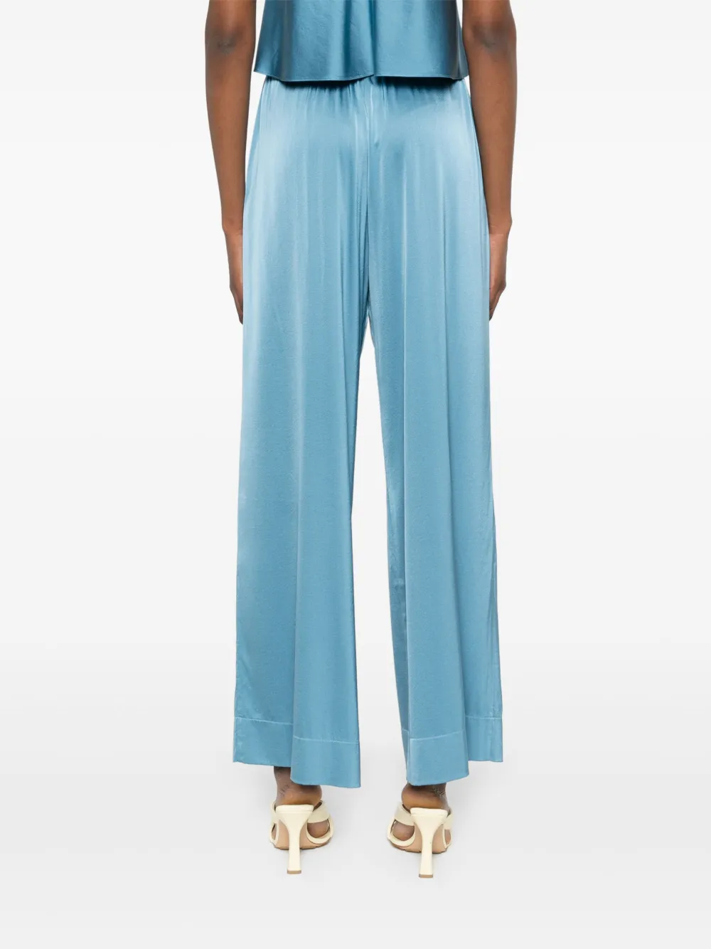 Forte Pantalon met elastische taille Blauw