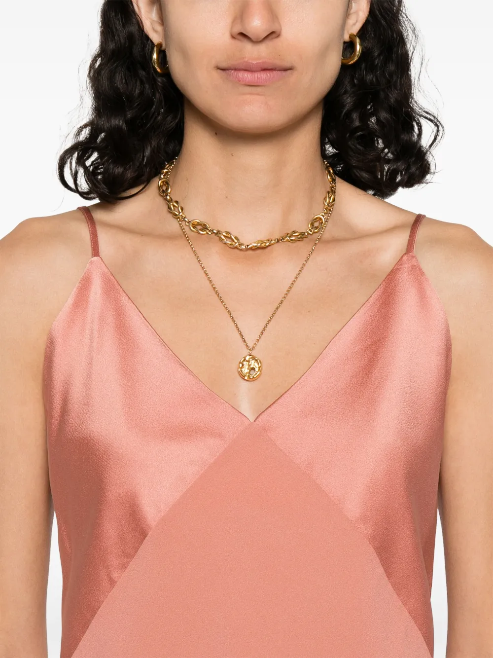Forte Top met satijnen afwerking Roze