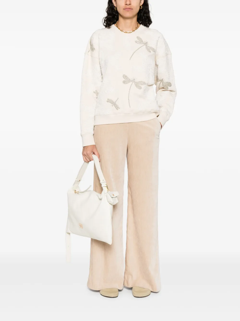 Forte Forte Cotton Sweatshirt In Neutral