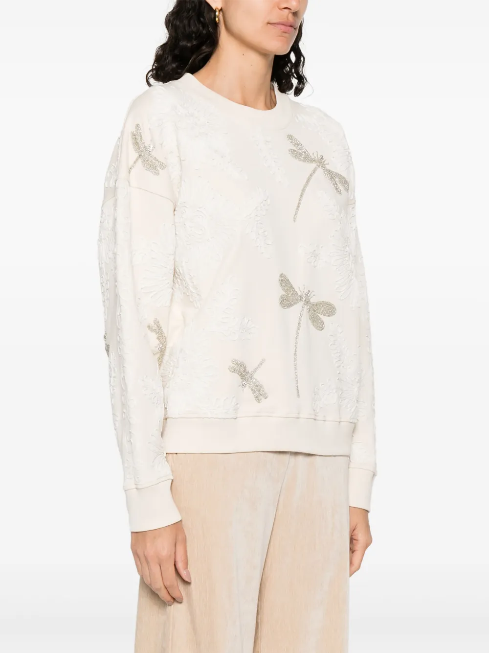 Forte Forte Cotton Sweatshirt In Neutral