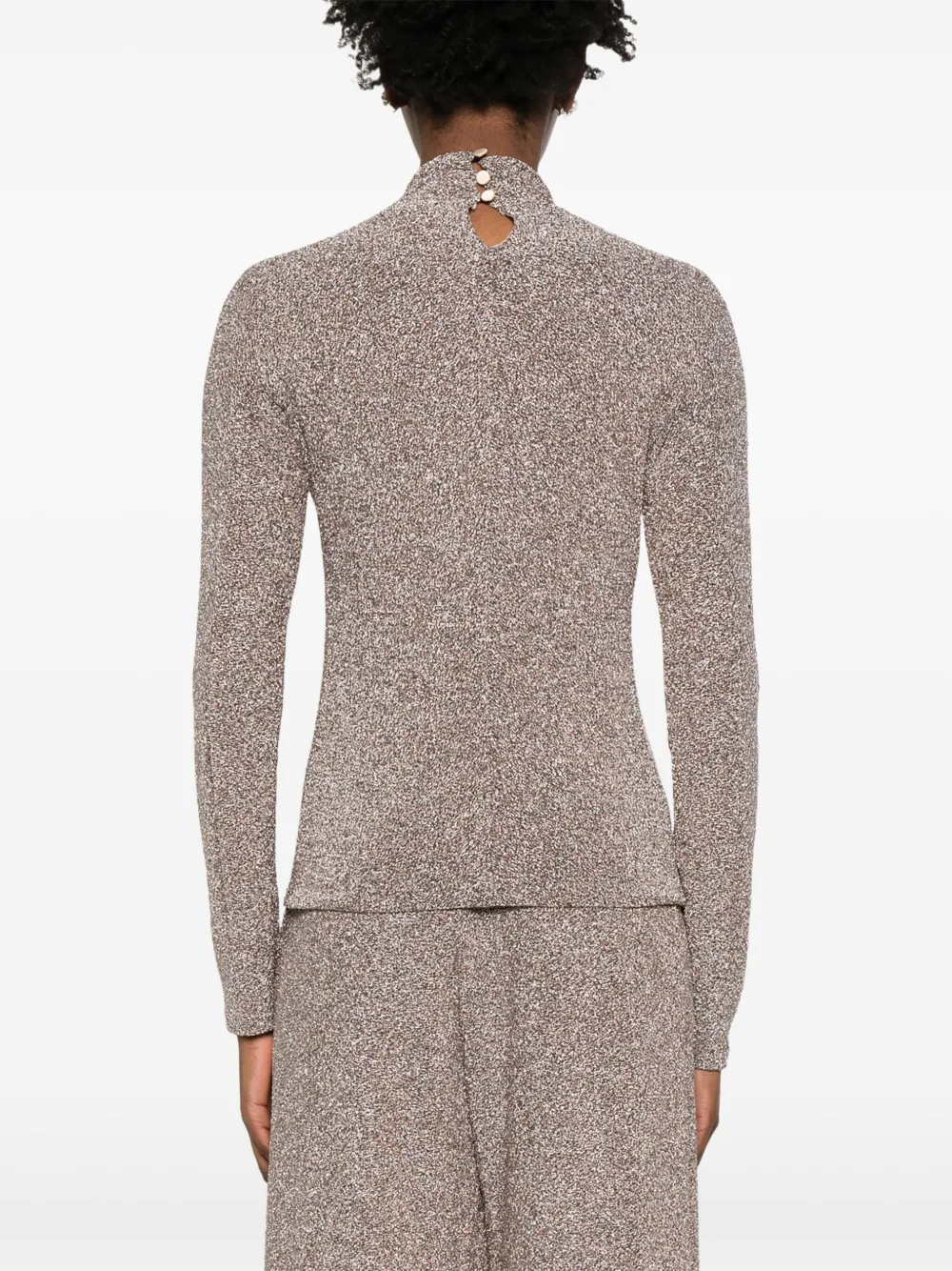 Forte Top met metallic-effect Roze