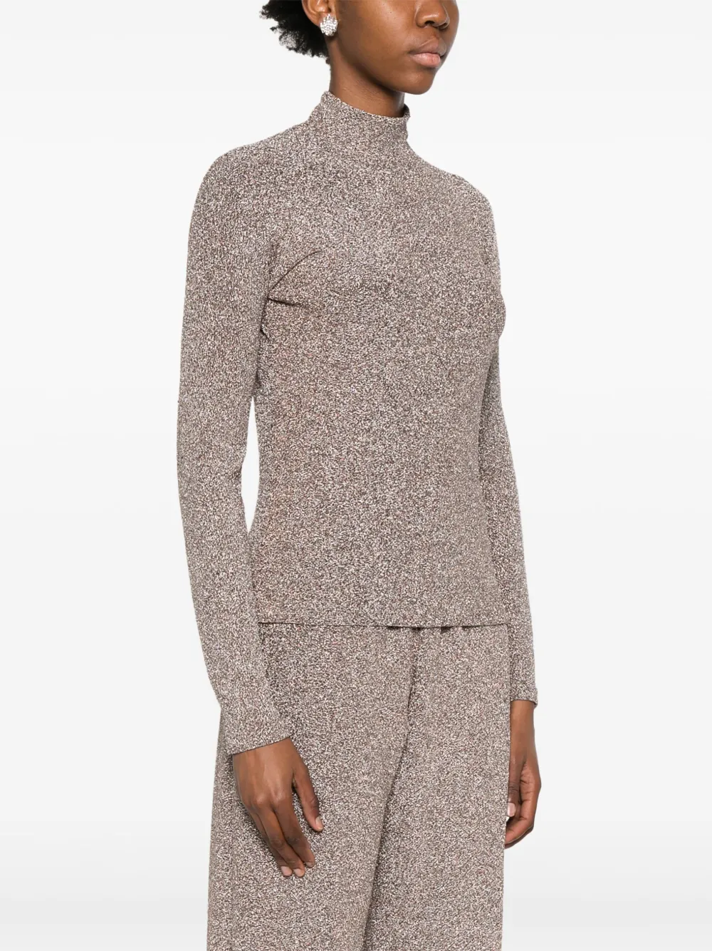 Forte Top met metallic-effect Roze
