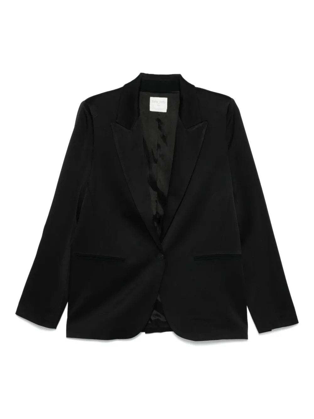 Forte Blazer met enkele rij knopen Zwart