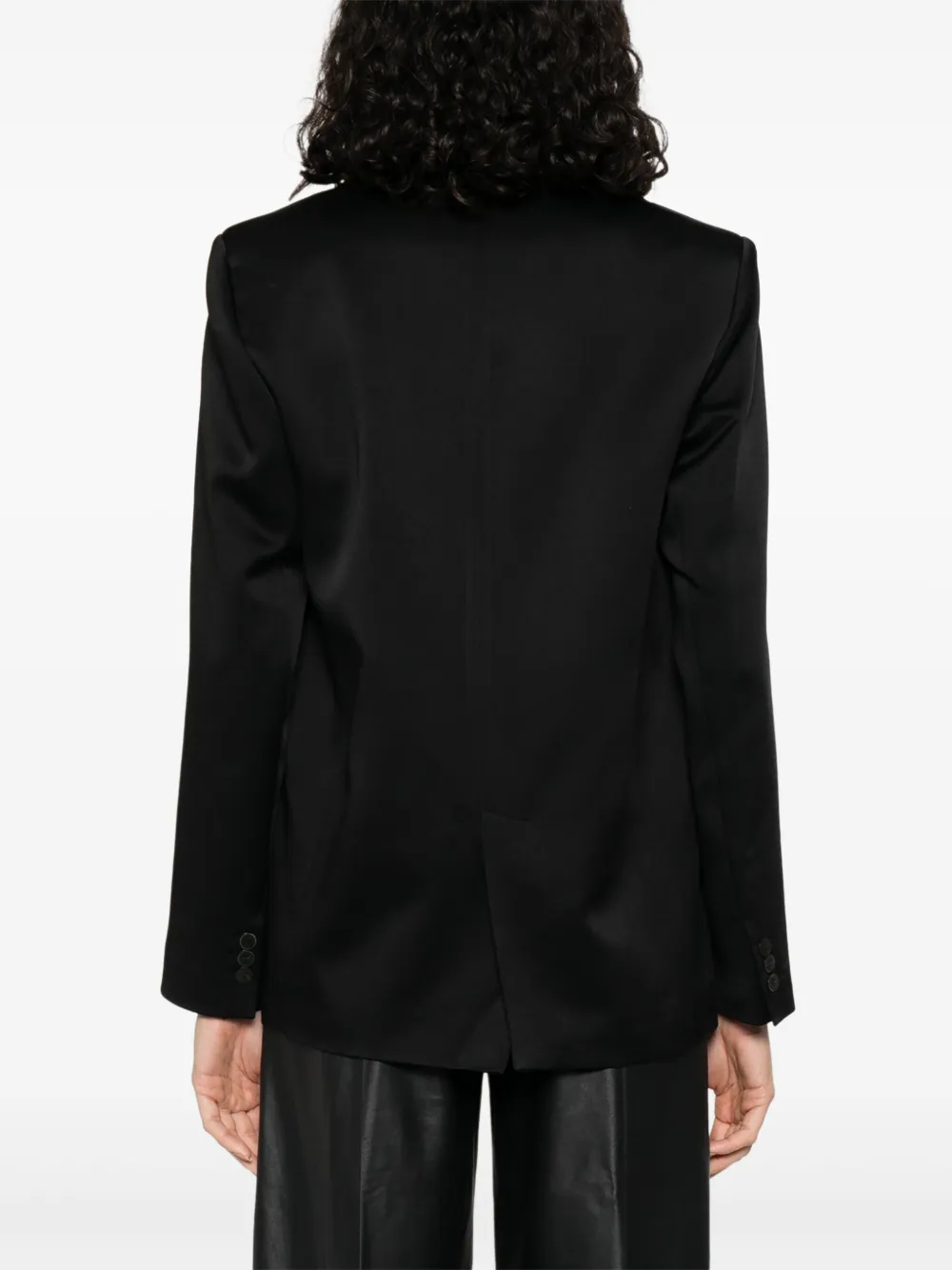 Forte Blazer met enkele rij knopen Zwart
