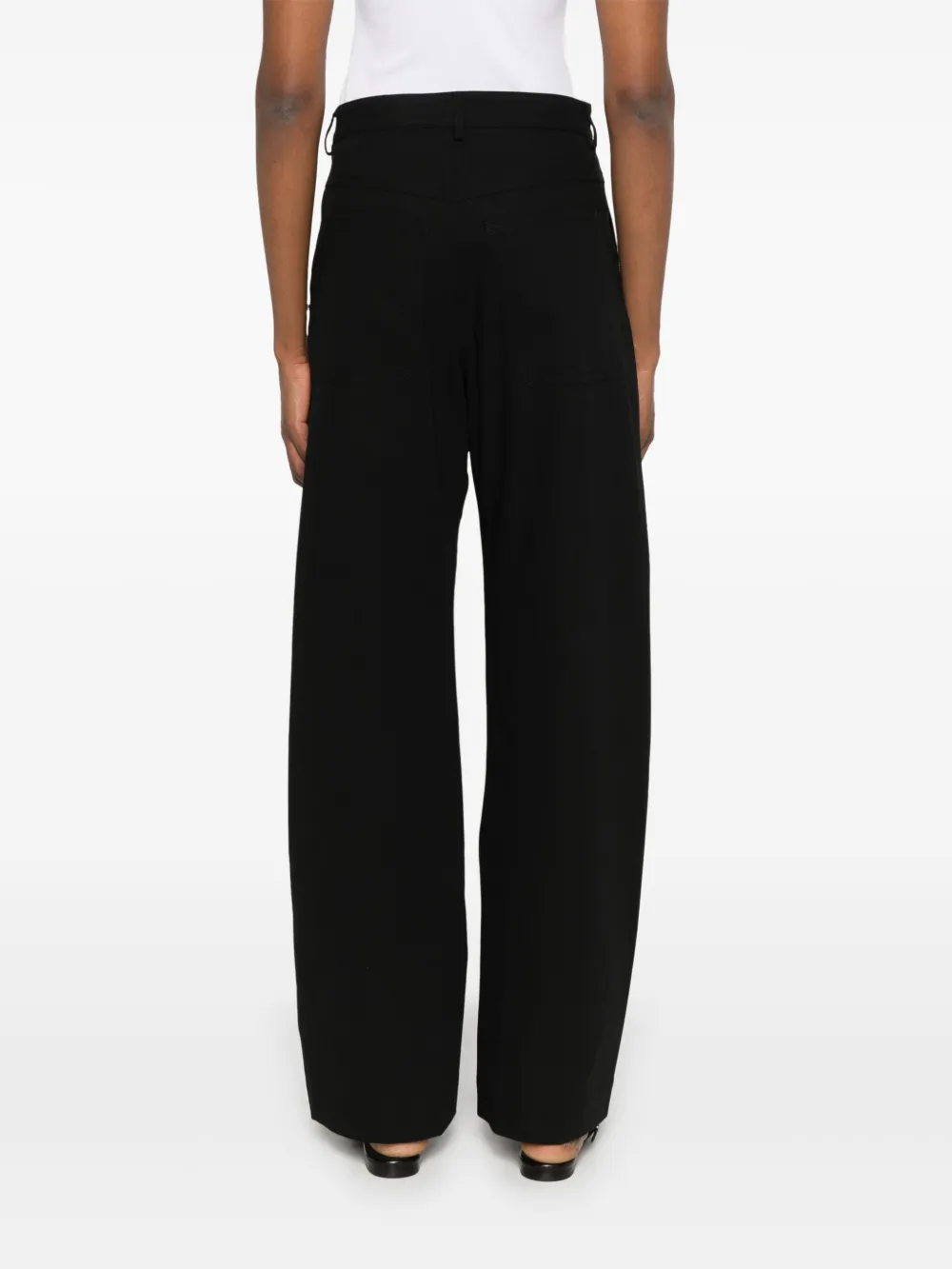 Sportmax High waist broek Zwart