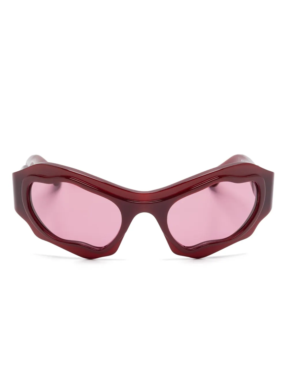 Kuboraum Bril met oversized montuur Rood