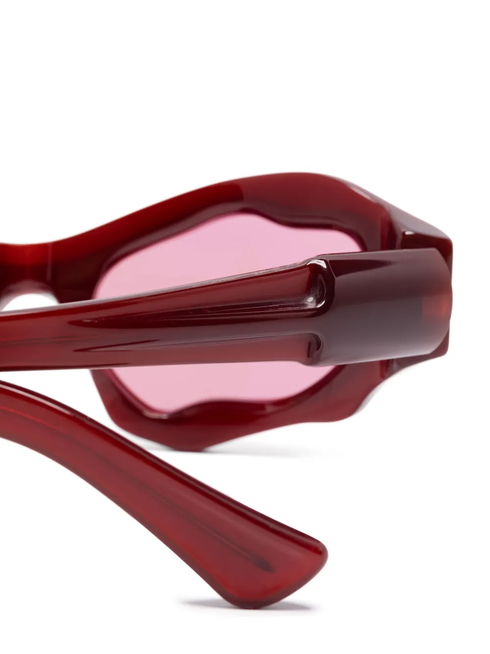 Kuboraum Bril met oversized montuur Rood