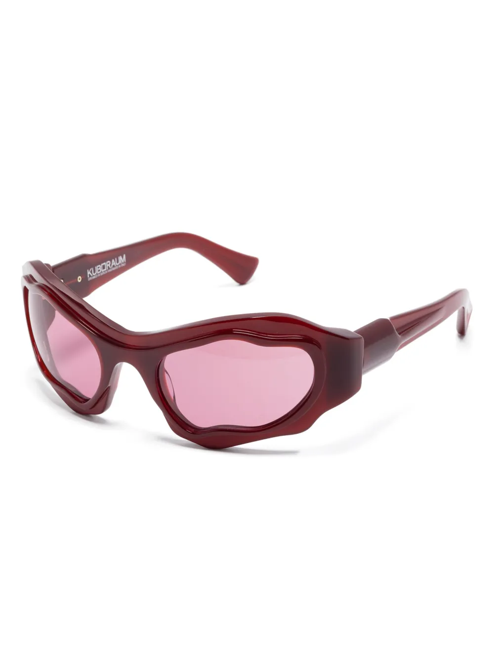 Kuboraum Bril met oversized montuur - Rood