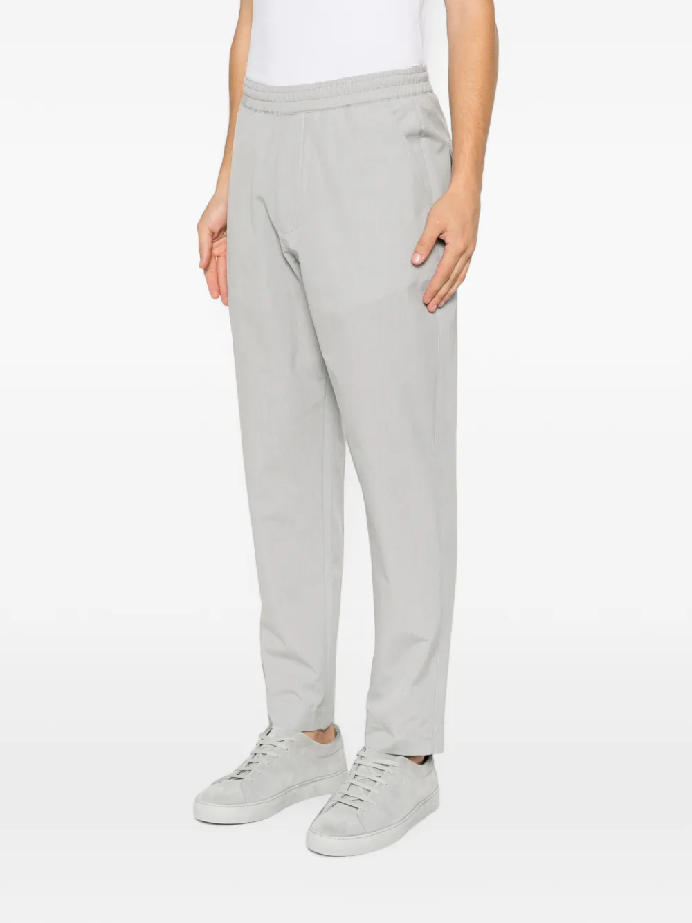 Low Brand Broek met elastische tailleband Grijs