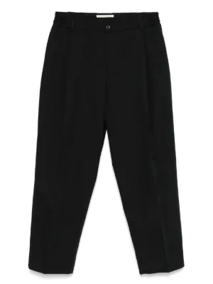 Cruna リネン パンツ | ブラック | FARFETCH JP