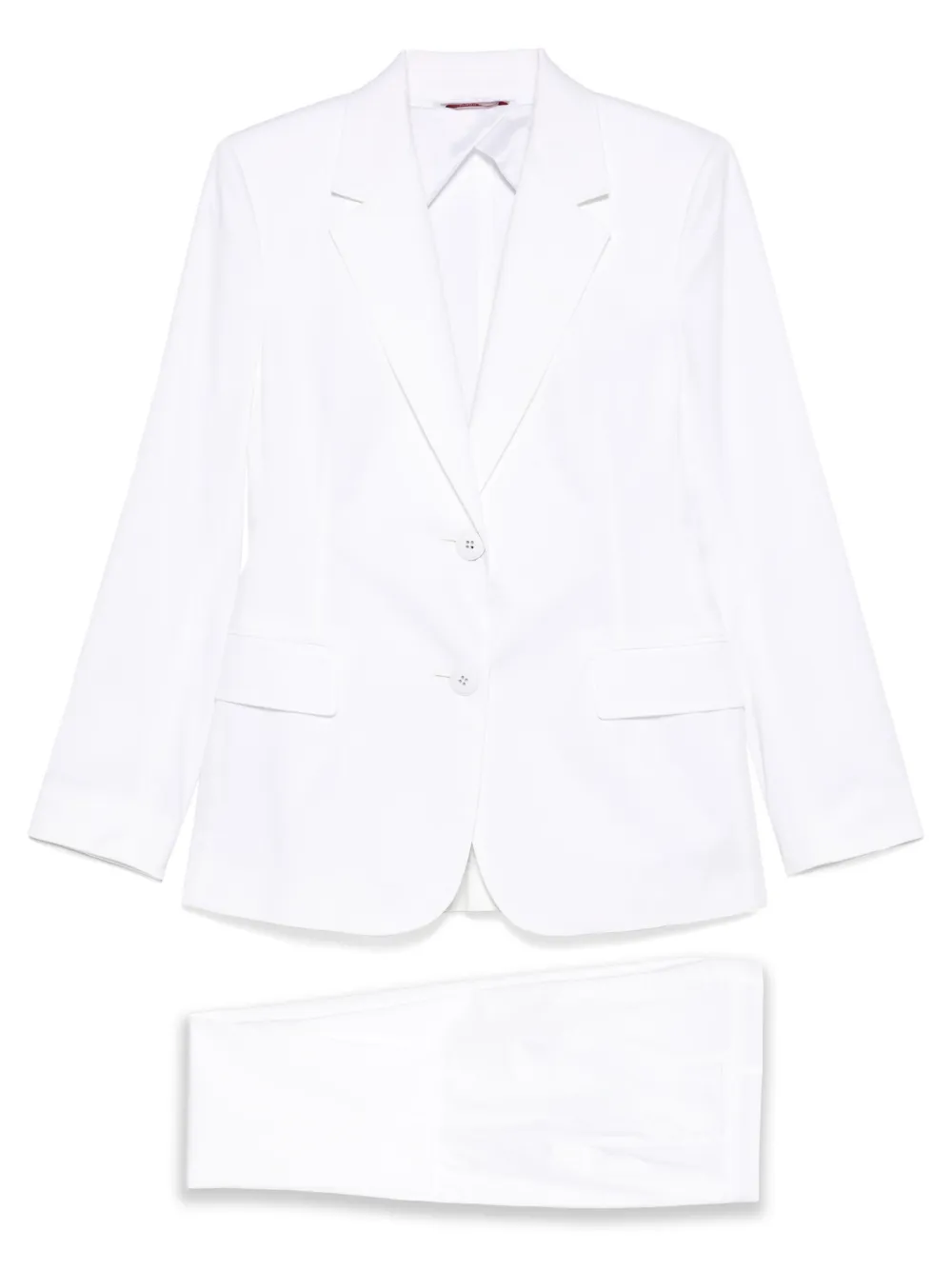 Max Mara Pak met enkele rij knopen Wit