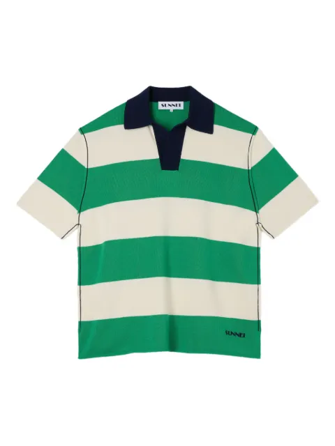 Sunnei striped polo shirt