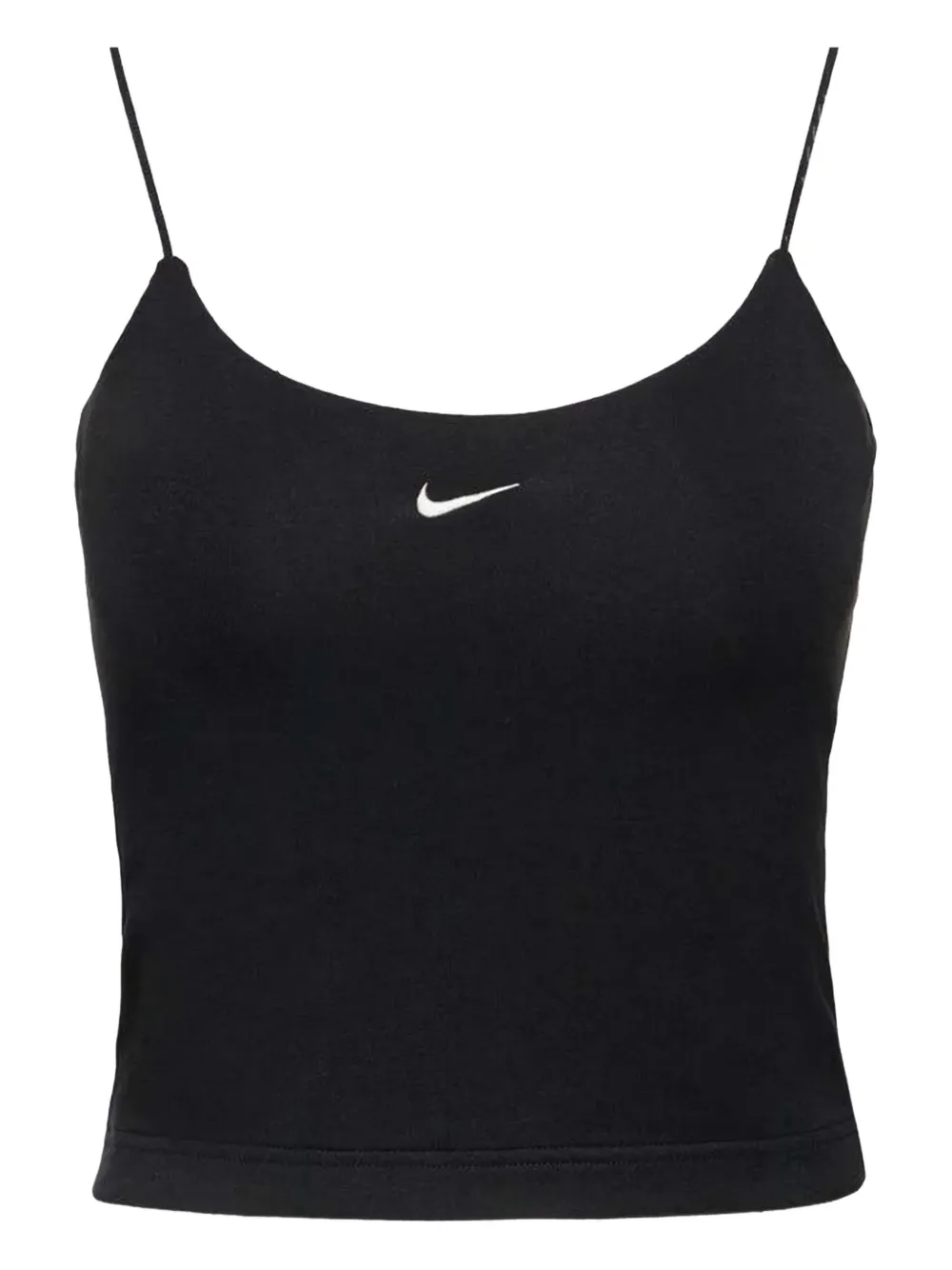 Nike Top met spaghettibandjes en logoprint Zwart