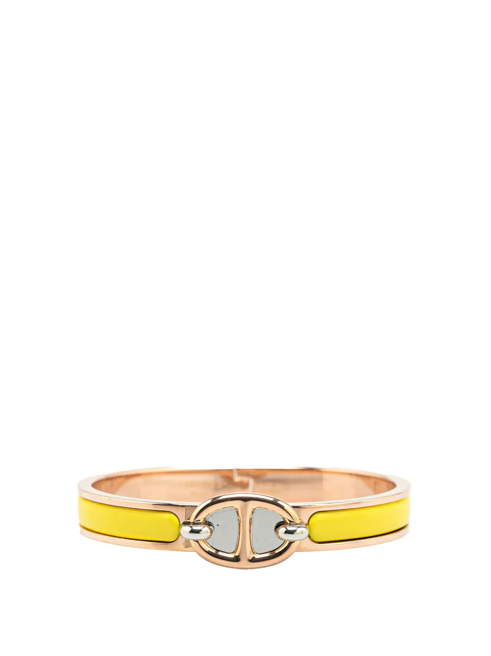 Pre-owned Hermes 2000-2024 Mini Enamel Clic Chaine D'ancre Bracelet Costume Bracelet