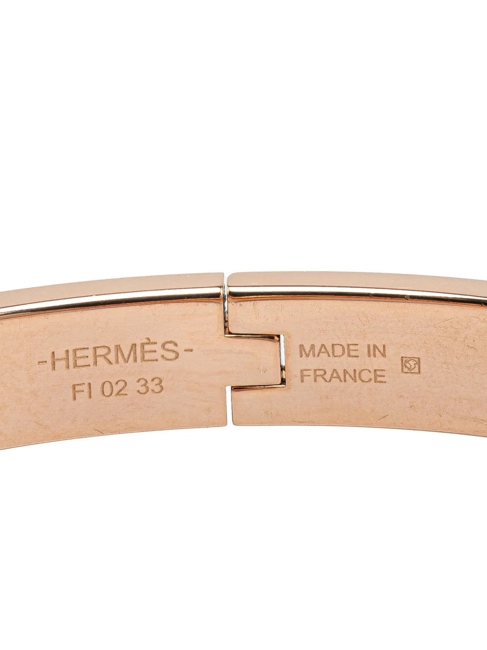 Pre-owned Hermes 2000-2024 Mini Enamel Clic Chaine D'ancre Bracelet Costume Bracelet