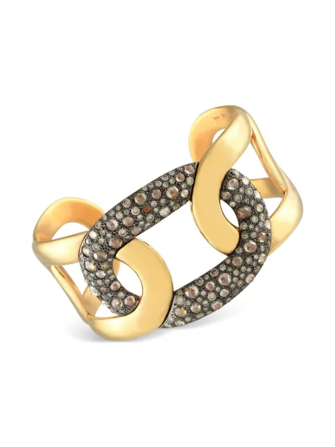 POMELLATO Pre-Owned 18K yellow gold Tango diamonds bracelet