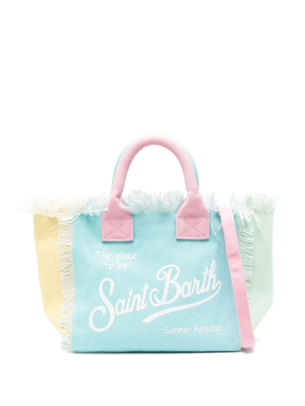 MC2 Saint Barth Colette cotton tote bag - ピンク MC2 Saint Barth Colette cotton tote bag - ピンク