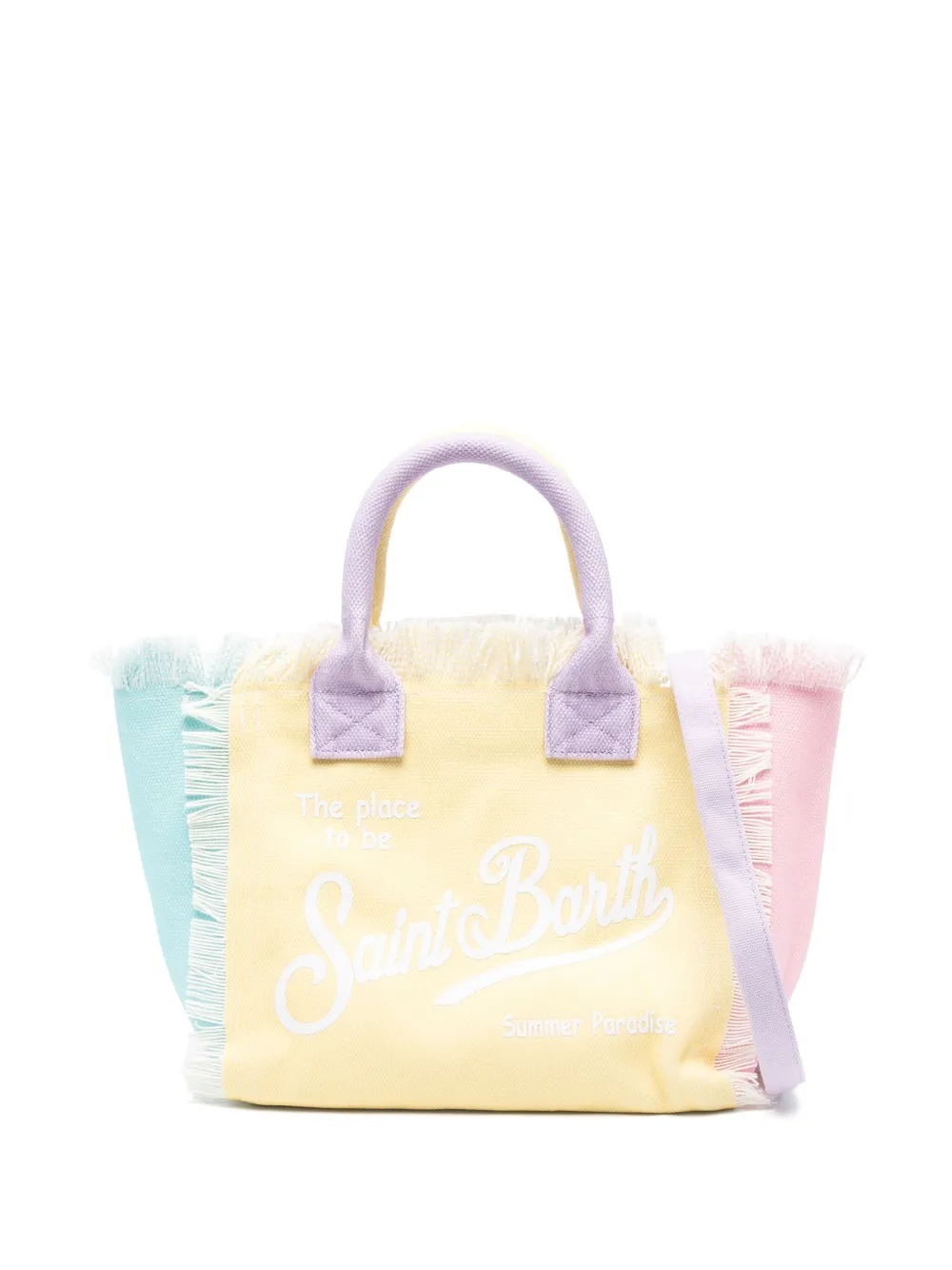 MC2 Saint Barth cotton tote bag - イエロー MC2 Saint Barth cotton tote bag - イエロー