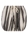 Philosophy Di Lorenzo Serafini striped mini skirt - White